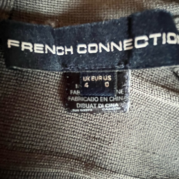 French Connection Bandage Dress in Olive Green - Picture 4 of 4